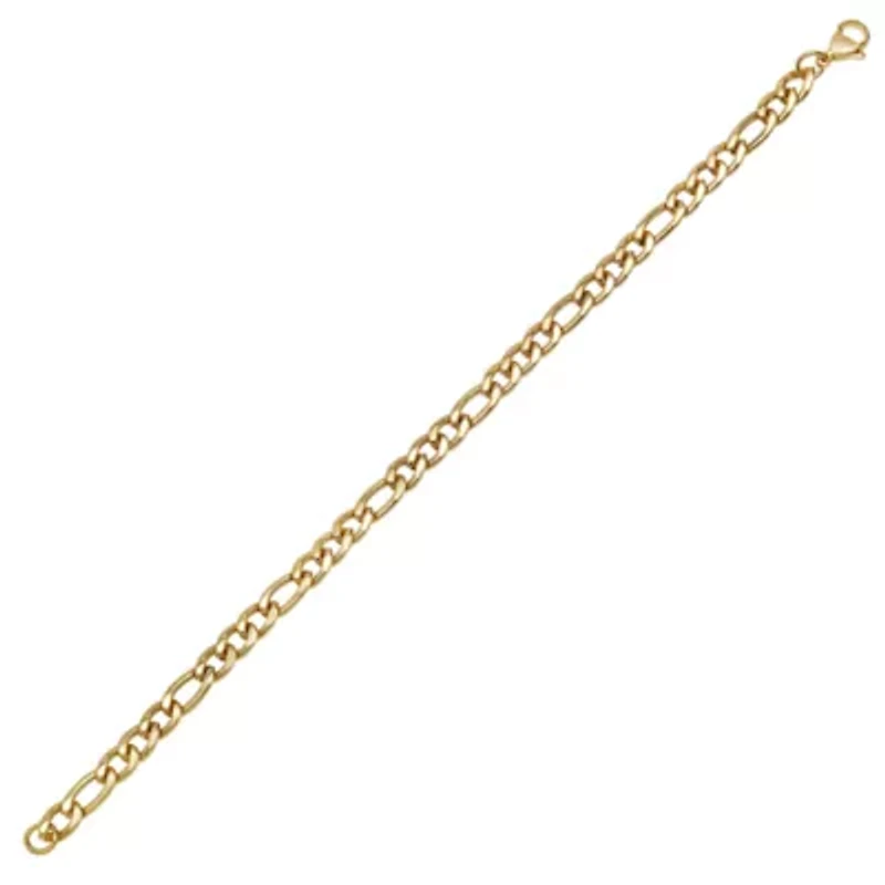 6mm Figaro Link Stainless Steel Bracelet