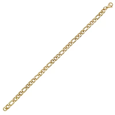 6mm Figaro Link Stainless Steel Bracelet