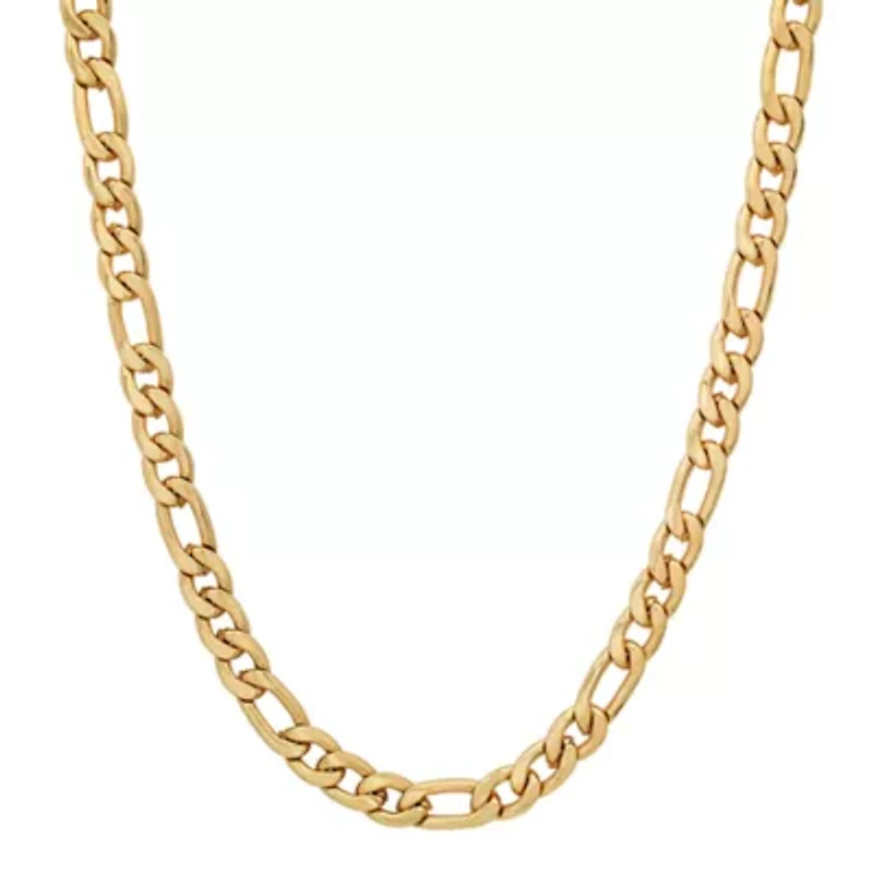 6mm Figaro Link Stainless Steel Necklace