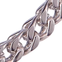 5mm Box Chain Link Stainless Steel Necklace Bracelet Set (Silver)
