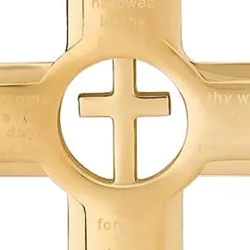 Cutout Cross Pendant Necklace