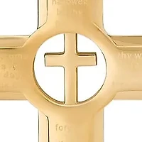 Cutout Cross Pendant Necklace