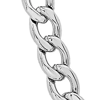 5mm Cuban Link Stainless Steel Necklace (Silver)