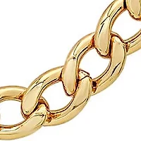 6mm Cuban Link Stainless Steel Necklace (Gold)