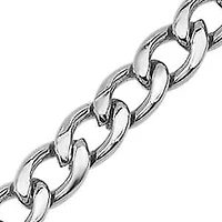 5mm Cuban Link Stainless Steel Bracelet (Silver)