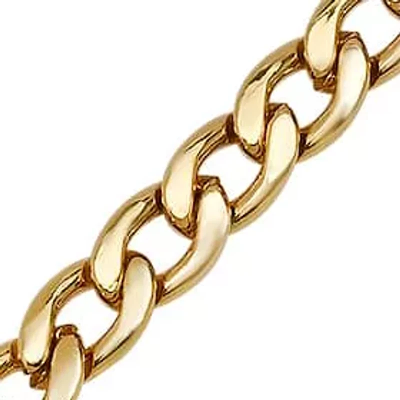 6mm Cuban Link Stainless Steel Bracelet (Gold)