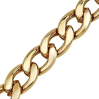 6mm Cuban Link Stainless Steel Bracelet (Gold)