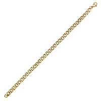 6mm Cuban Link Stainless Steel Bracelet (Gold)