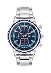 Men's Everyday SIlver Tone Alloy Metal Watch