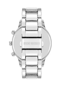 Men's Everyday SIlver Tone Alloy Metal Watch