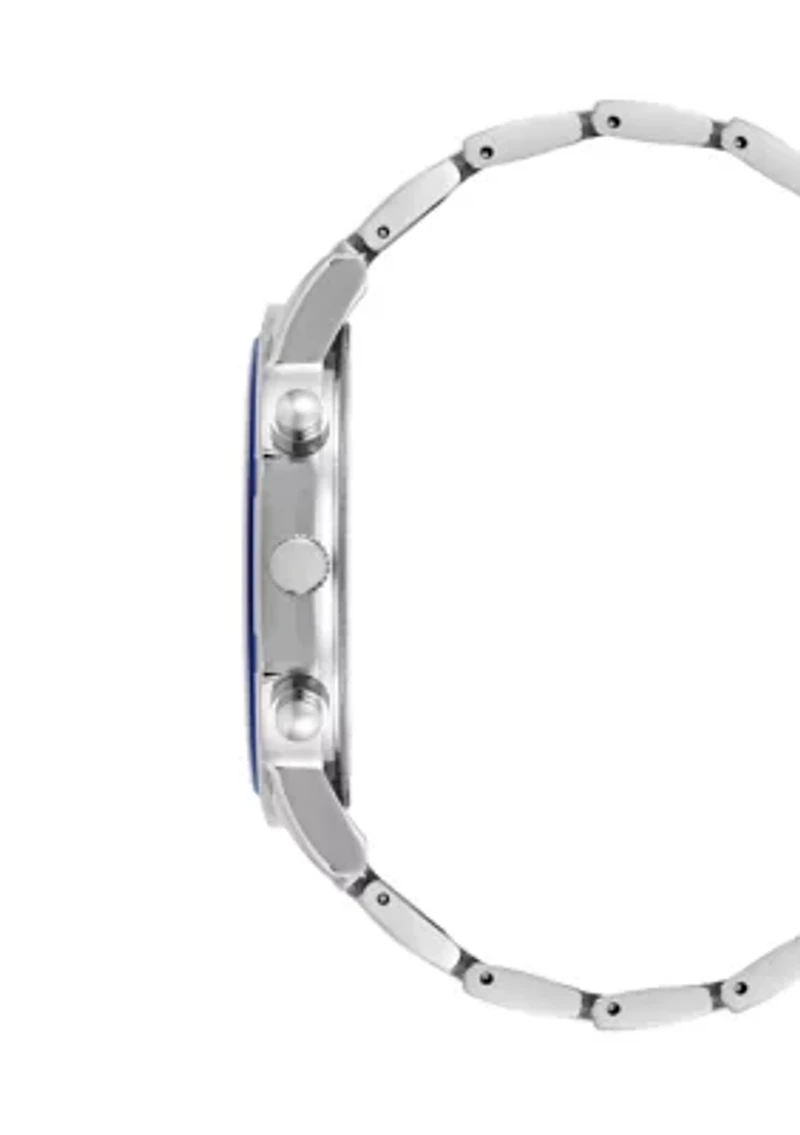 Men's Everyday SIlver Tone Alloy Metal Watch