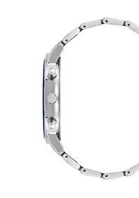 Men's Everyday SIlver Tone Alloy Metal Watch
