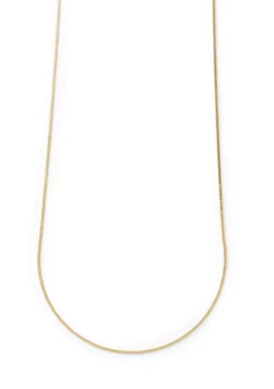 Gold Over Sterling Silver Chain Necklace