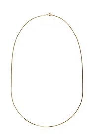 Gold Over Sterling Silver Chain Necklace