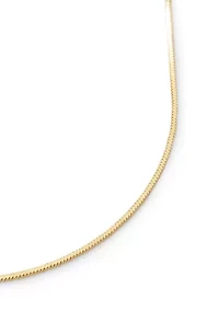 Gold Over Sterling Silver Chain Necklace
