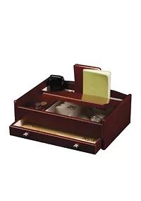 Davin Men's Wooden Dresser Top Valet
