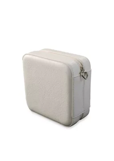 Dana Faux Leather Jewelry Box in Ivory