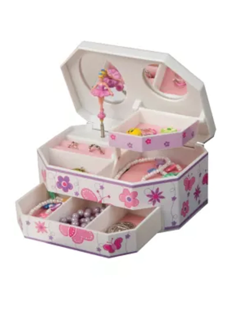 Kelsey Girl's Musical Ballerina Jewelry Box