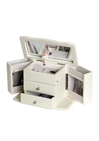 Angelica Girl's Wooden Musical Ballerina Jewelry Box