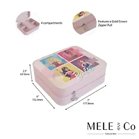 Barbie Butterfly Vegan Leather Travel Jewelry Case by Mele and Co