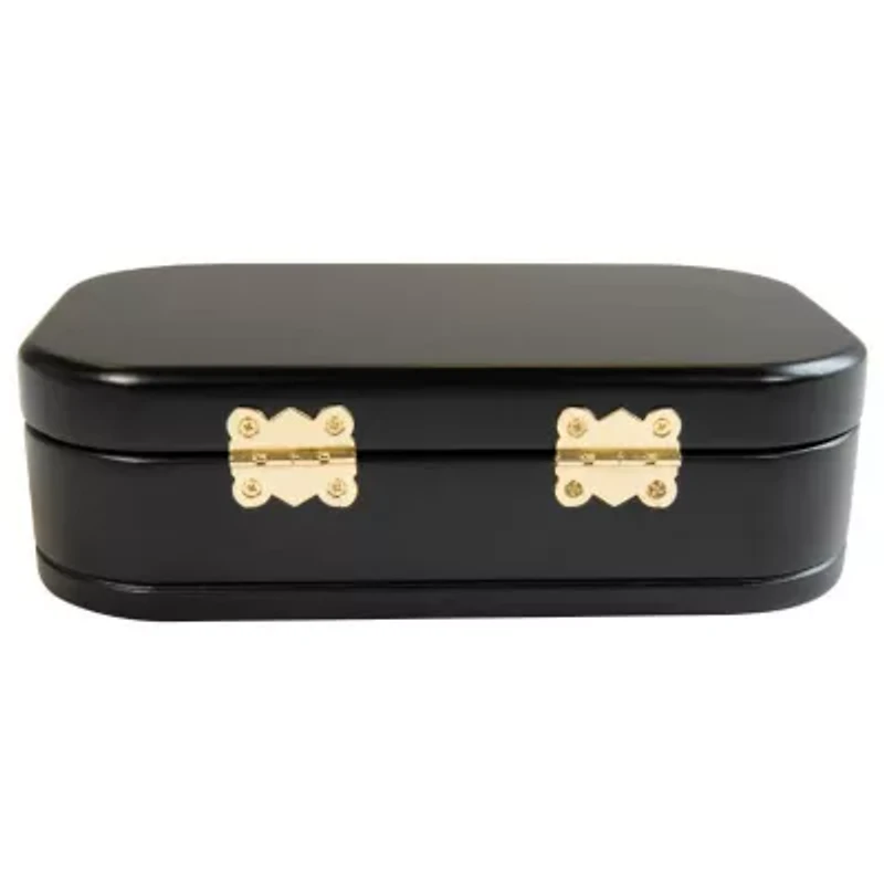 Mele and Co Morgan Wooden Jewelry Box in Black