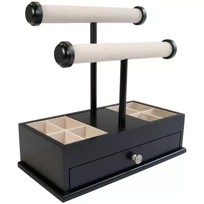 Mele and Co Ivy Jewelry Box and Bangle Bar in Black