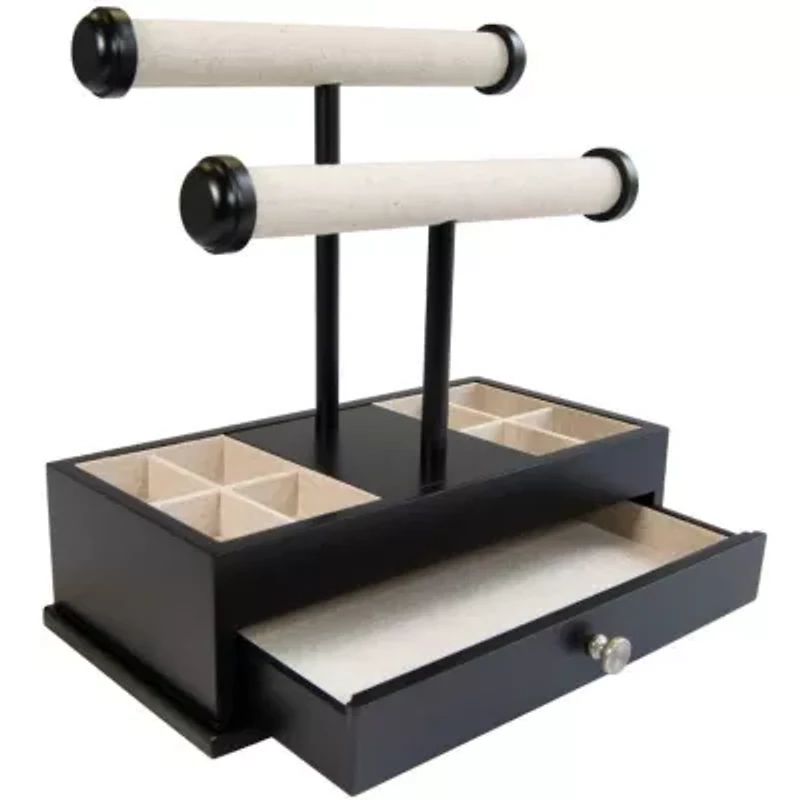 Mele and Co Ivy Jewelry Box and Bangle Bar in Black