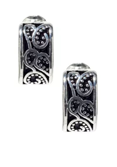 Button Clip Earrings