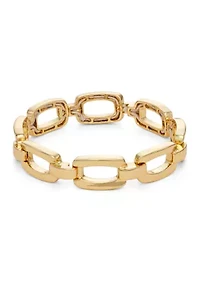 Gold Tone 7.5'' Stretch Bracelet