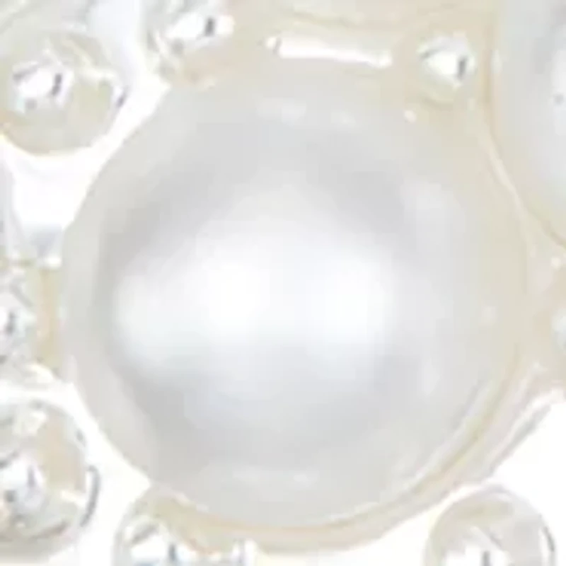 Silver Tone White Pearl Sheep Pin - Boxed 