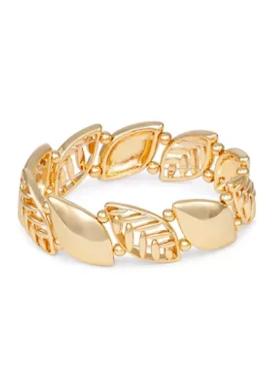 Gold Tone Stretch Bracelet