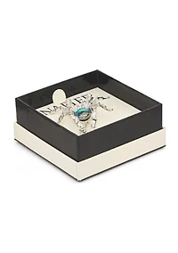 Silver Tone Spider Pin 