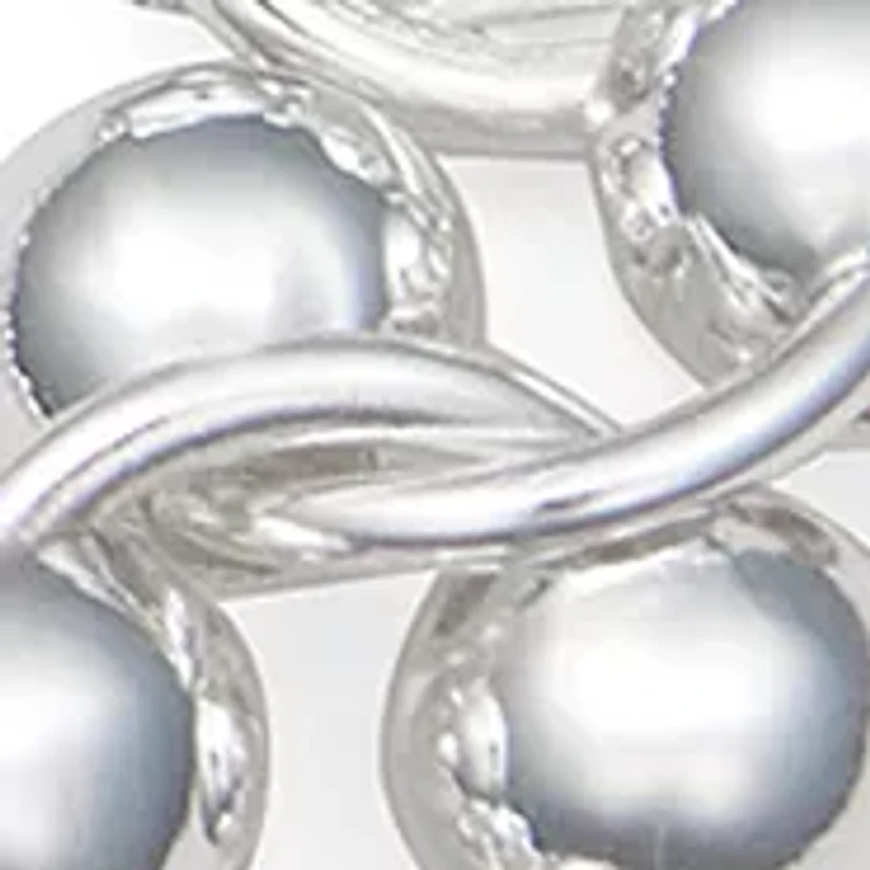 Silver Tone 7.5" Yours Truly Stretch Bracelet