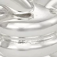 Silver Tone Knots Stretch Bracelet