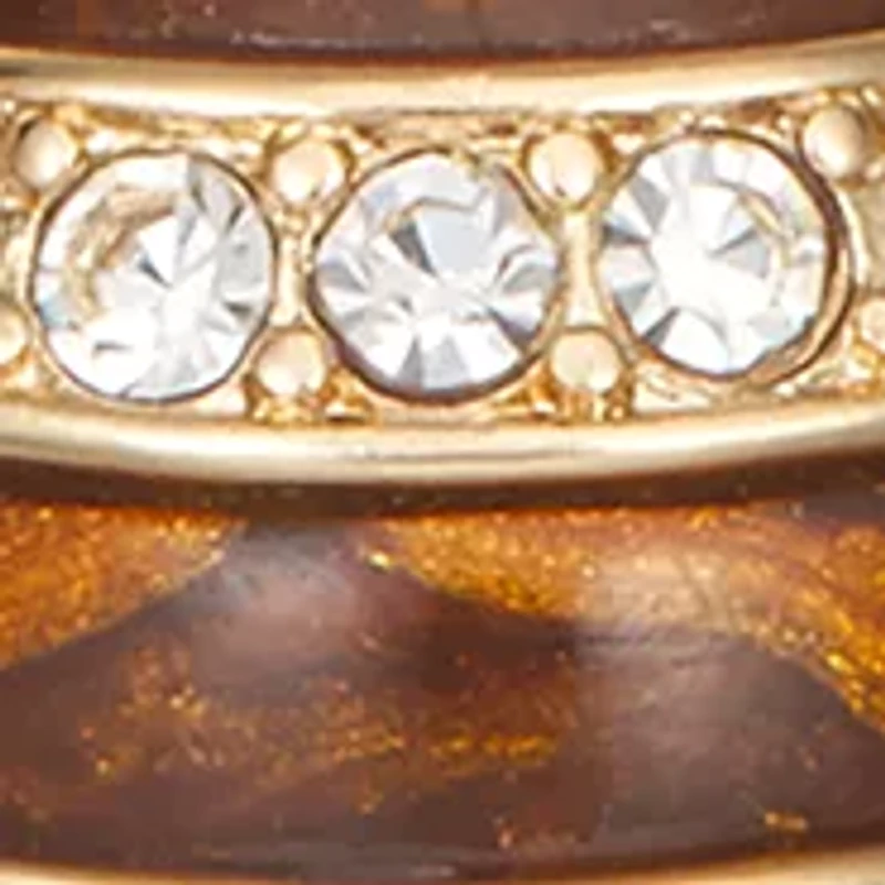 Gold Tone Brown Bee Pin