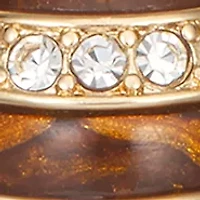 Gold Tone Brown Bee Pin