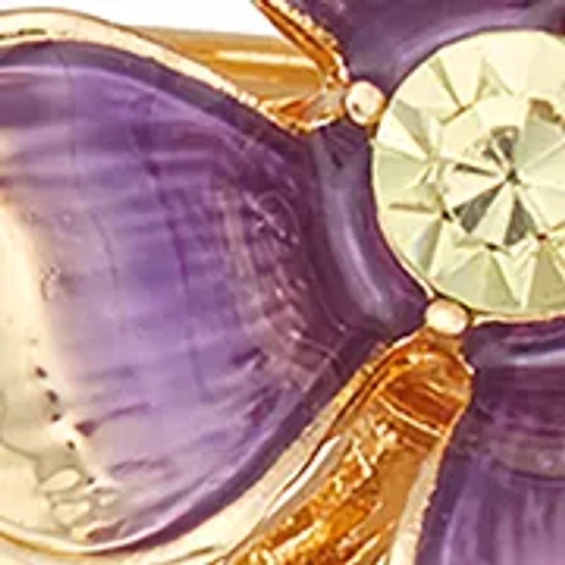 Gold Tone Multi Flower Spray Pin - Boxed