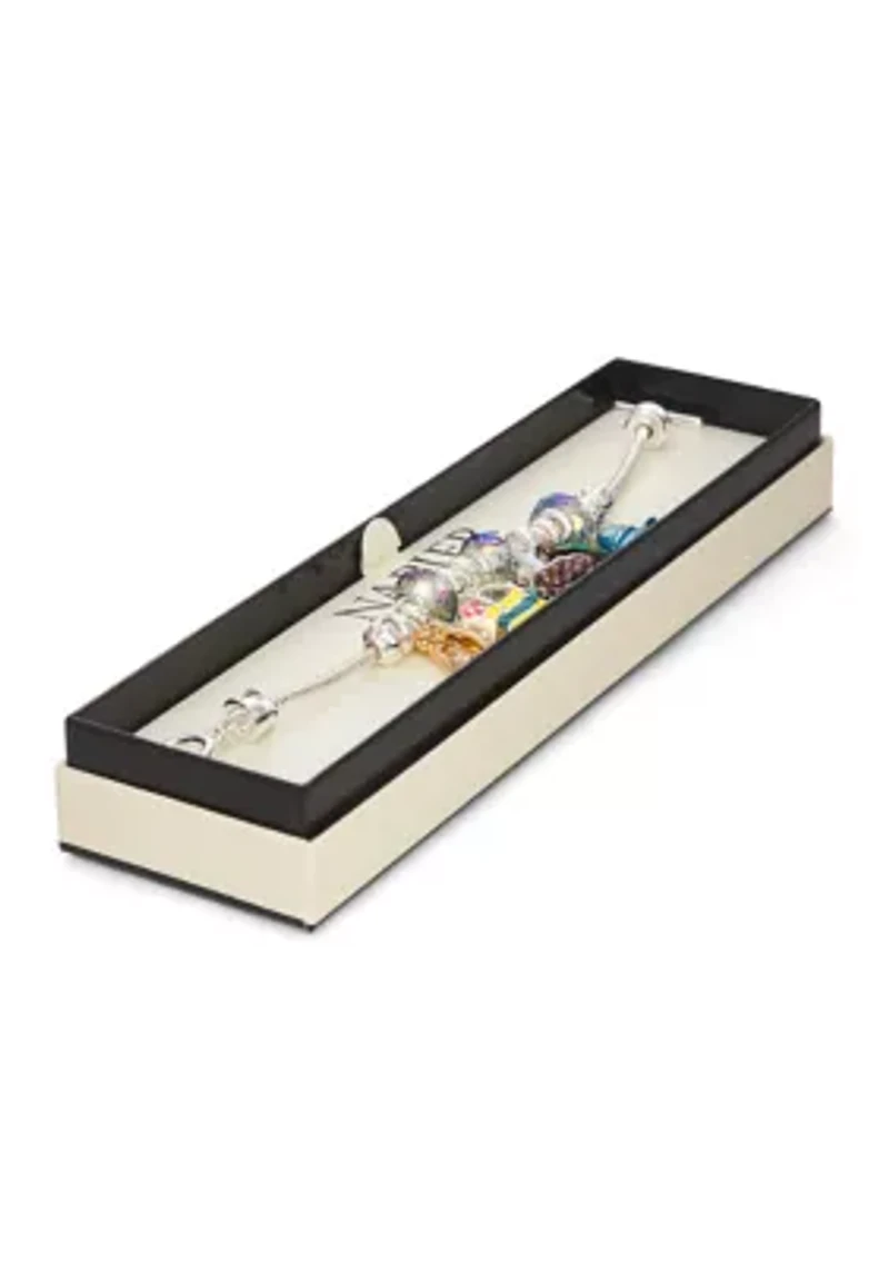 Silver Tone Multi Beach Slider Bracelet