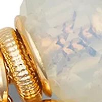 Gold Tone Multi Sealife Slider Bracelet