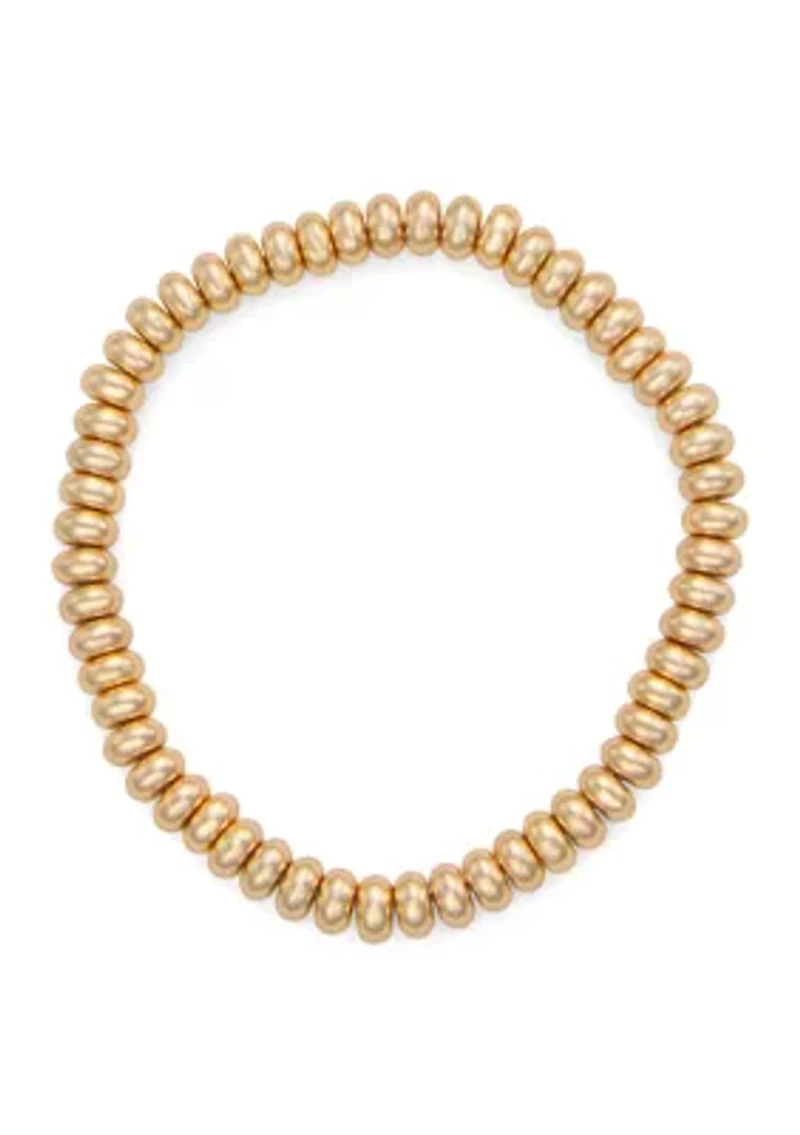 Gold Tone Glitzy Stretch Bracelet Set