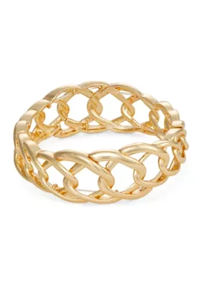 Gold Tone Stretch Bracelet