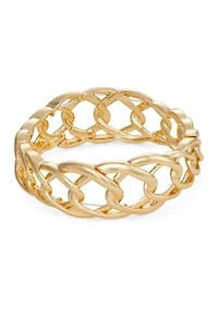 Gold Tone Stretch Bracelet