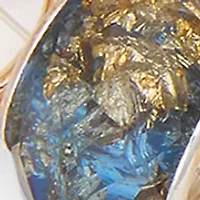 Silver Tone Blue White Faith Slider Bracelet