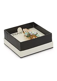 Gold Tone Multi Crystal Swag Pin