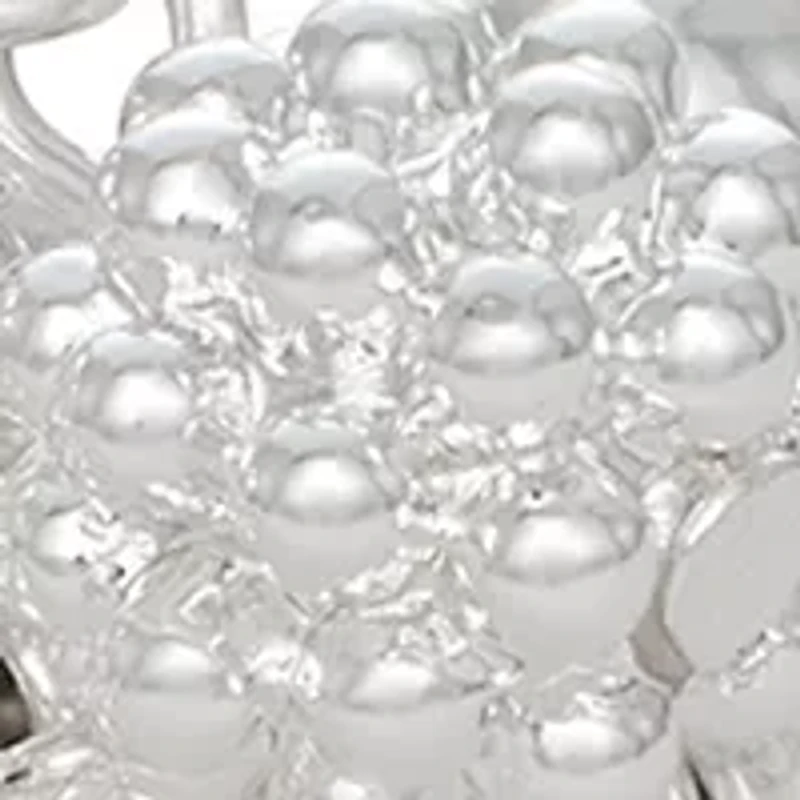 Silver Tone Caviar Coil Bracelet