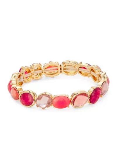Gold Tone Multi Berry Stretch Bracelet