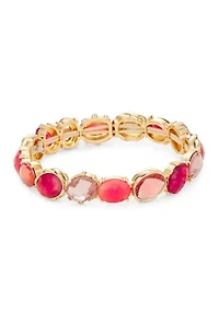 Gold Tone Multi Berry Stretch Bracelet