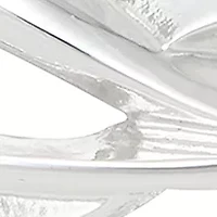 Silver Tone Leaves Stretch Bracelet