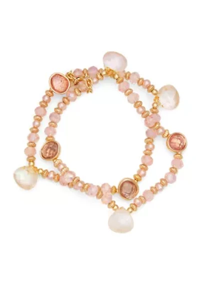 Multi Abalone Stretch Bracelet Set