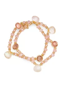 Multi Abalone Stretch Bracelet Set